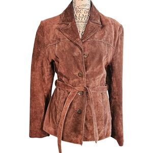 Wilsons Leather Tan Suede Blazer